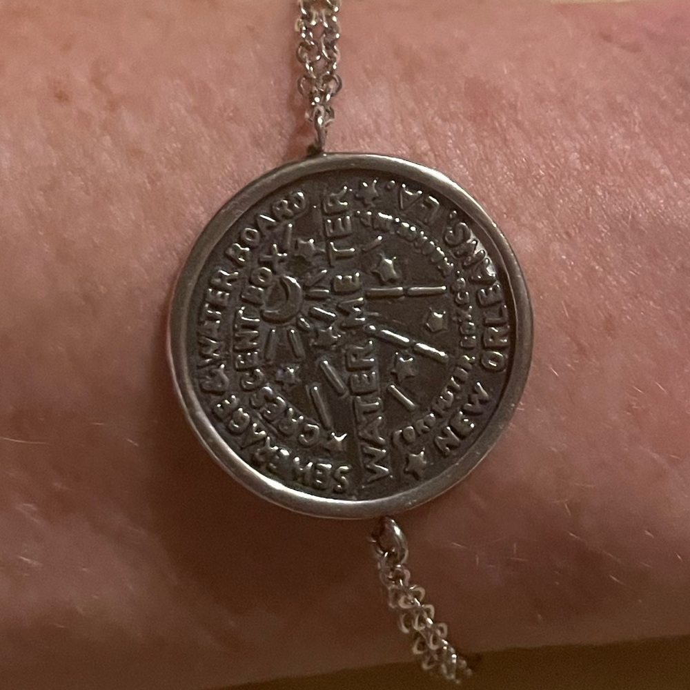 New Orleans water meter silver bracelet